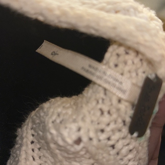 Free People Cream Sweater Dress Size L - Picture 9 of 10